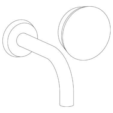 Watermark - Zen Wall Mounted 2 Hole Lavatory Set with 6 Inch spout
