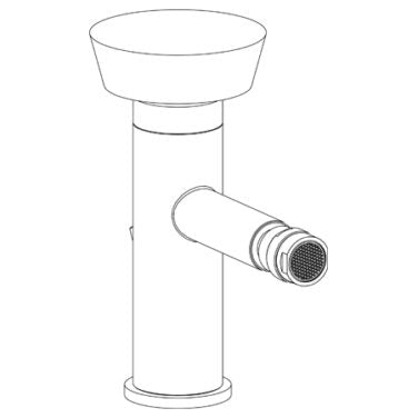 Watermark - Zen Deck Mounted Monoblock Bidet Mixer