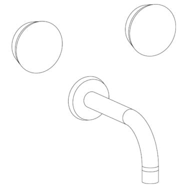 Watermark - Zen Wall Mounted 3 hole Bath Set