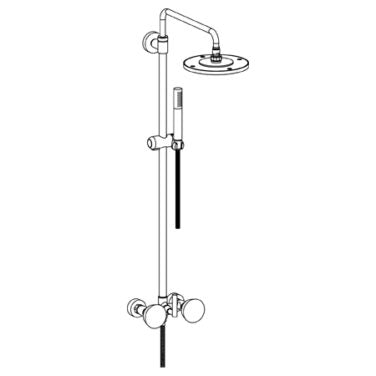 Watermark - Zen Wall Mounted Exposed Shower with Hand Shower