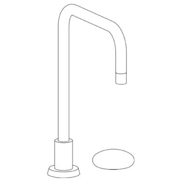 Watermark - Zen Deck Mounted 2 Hole Square Top Kitchen Faucet