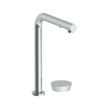 Watermark - Zen Deck Mounted 2 Hole Square Top Kitchen Faucet with Pull Out Spray