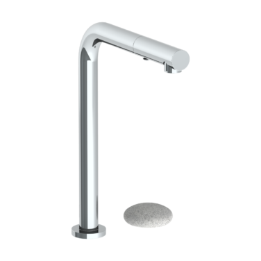 Watermark - Zen Deck Mounted 2 Hole Square Top Kitchen Faucet with Pull Out Spray