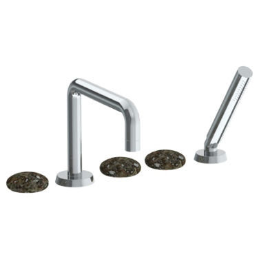 Watermark - Zen Deck Mounted 5 hole Square Bath set