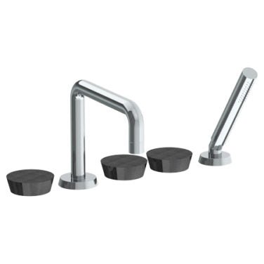 Watermark - Zen Deck Mounted 5 hole Square Bath set