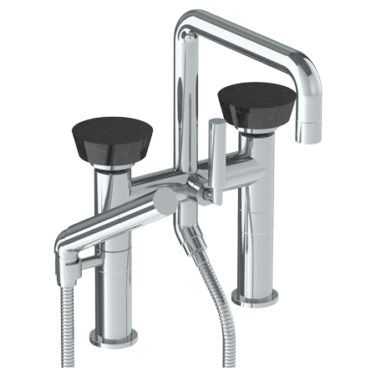 Watermark - Zen Deck Mounted Square Exposed Bath Set with Hand Shower