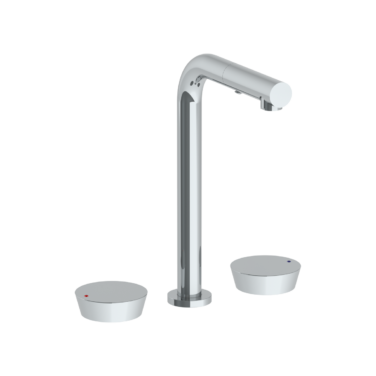 Watermark - Zen Deck Mounted 3 Hole Square Top Prep Faucet with Pull Out Spray