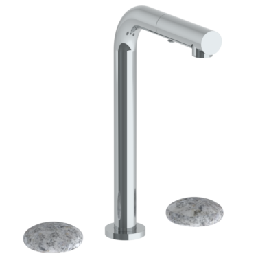 Watermark - Zen Deck Mounted 3 Hole Square Top Prep Faucet with Pull Out Spray