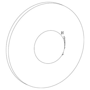 Watermark - Zen Wall Mounted Pressure Balance Shower Trim, 7 Inch dia.