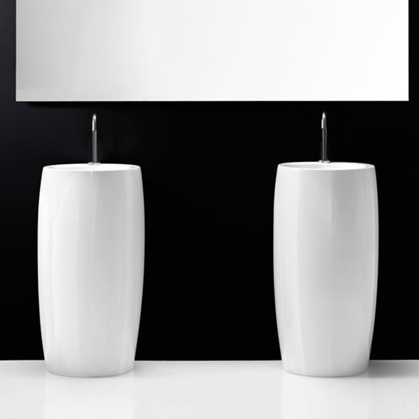 Lacava - Ottavo Floor-Standing Porcelain Column Bathroom Sink