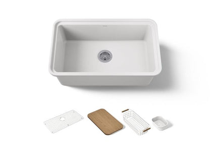Kohler - Audrine by Studio McGee 30 inch undermount single-bowl workstation kitchen sink