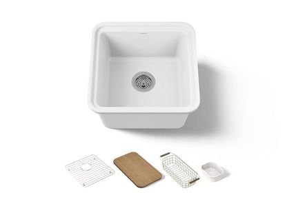 Kohler - Audrine by Studio McGee 18-5/8 Inch undermount workstation bar sink