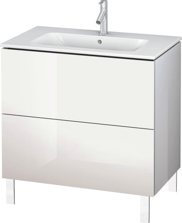 Duravit - L-Cube 32 1/4" Floorstanding Two Drawer Single Vanity Cabinet, Sink Sold Separately