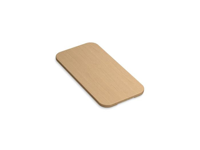 Kohler - Audrine by Studio McGee White oak cutting board for farmhouse workstation kitchen sink