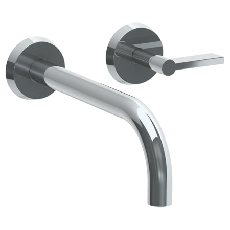 Watermark - Blue Wall Mounted 2 Hole Lavatory Set With 8 3/4 Inch Spout