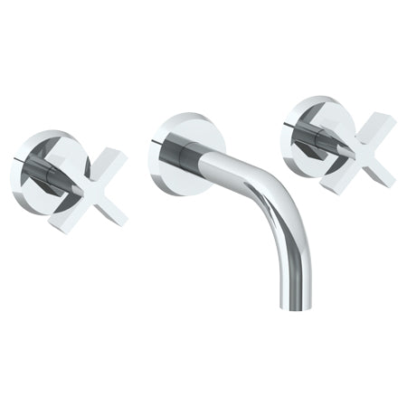 Watermark - Blue Wall Mounted 3 Hole Lavatory Set With 6 Inch Spout