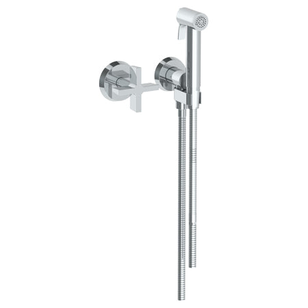 Watermark - Blue Wall Mounted Bidet Spray Set & Progressive Mixer With 49 Inch Hose