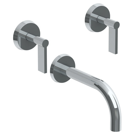 Watermark - Blue Wall Mounted 3 Hole Bath Set