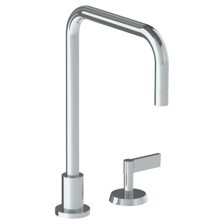 Watermark - Blue Deck Mounted 2 Hole Square Top Kitchen Faucet