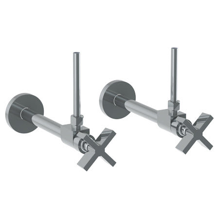 Watermark - Blue Lavatory Angle Stop Kit -1/2 Inch Sweat X 3/8 Inch Od Compression