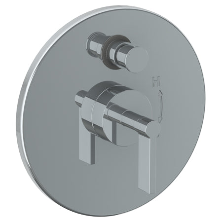 Watermark - Blue Wall Mounted Pressure Balance Shower Trim With Diverter, 7 Inch Dia.