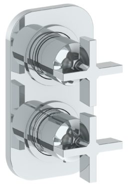 Watermark - Blue Wall Mounted Mini Thermostatic Shower Trim 3 1/2 x 6 1/4 Inch
