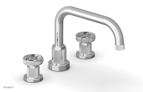 Phylrich - Dustrie Deck Tub Set Cross Handle Grooved