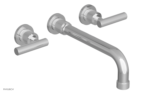 Phylrich - Dustrie Wall Tub Set 10 Inch Spout - Knurled Lever Handles