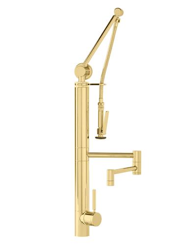 Waterstone - Contemporary Gantry Pulldown Faucet - 12 Inch Articulated Spout