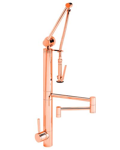 Waterstone - Contemporary Gantry Pulldown Faucet - 18 Inch Articulated Spout