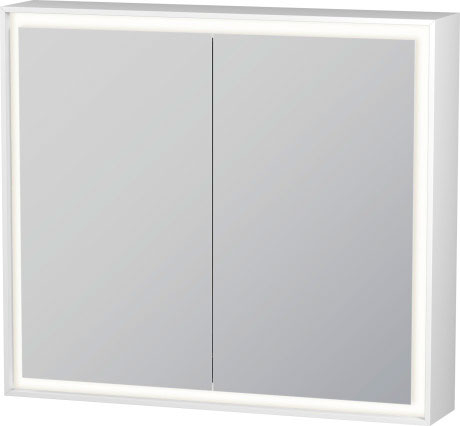 Duravit - L-Cube 31 1/2" x27 1/2" 1 Left 1 Right Hinge 2 Door LED Rectangular Medicine Cabinet