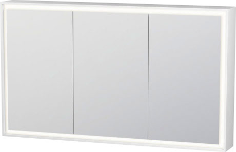 Duravit - L-Cube 47 1/4" x27 1/2" 2 Left 1 Right Hinge 3 Door LED Rectangular Medicine Cabinet
