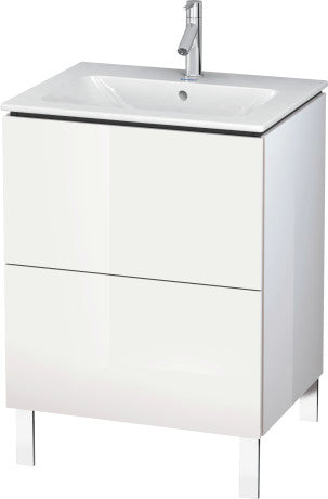 Duravit - L-Cube 24 3/8" Floorstanding Two Drawer Single Vanity Cabinet, Sink Sold Separately