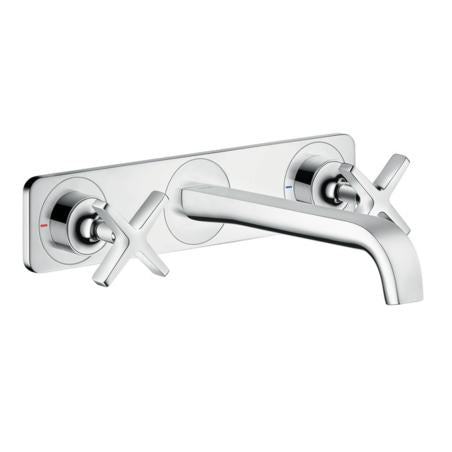 Hansgrohe - Axor Citterio E Wall-Mounted Widespread Faucet Trim with Base Plate, 1.2 GPM