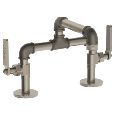 Watermark - Elan Vital Deck Mounted Bridge Lavatory Set with 6.5 Inch spout