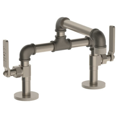Watermark - Elan Vital Deck Mounted Bridge Lavatory Set with 7.5 Inch spout