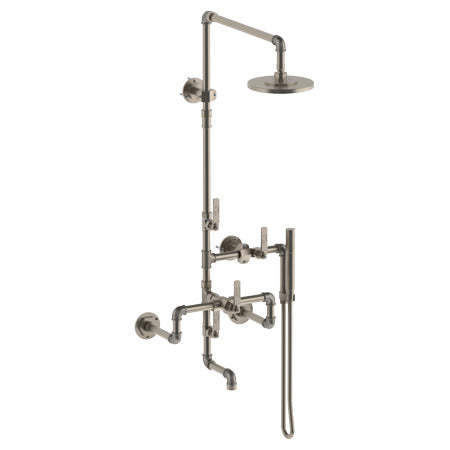 Watermark - Elan Vital Wall Mounted Exposed Thermostatic Tub/ Shower With Hand Shower Set