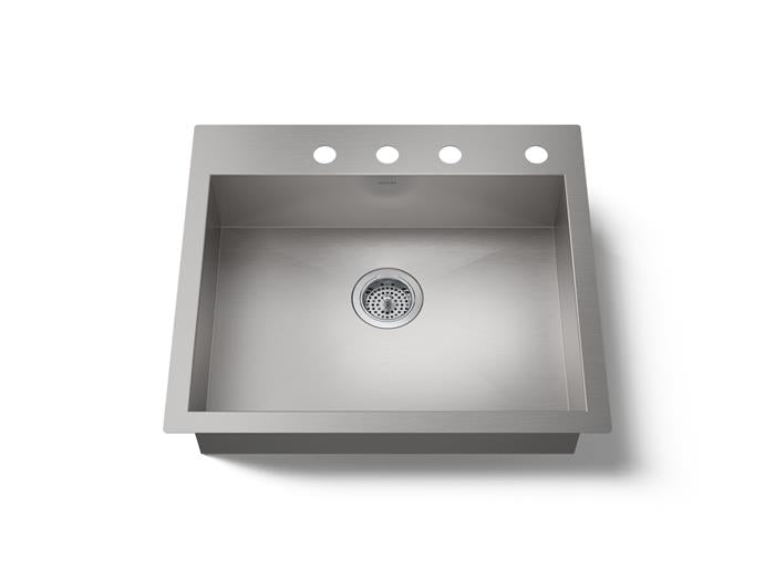 Kohler - Vault 24 Inch Undermount Single-Bowl Kitchen Sink