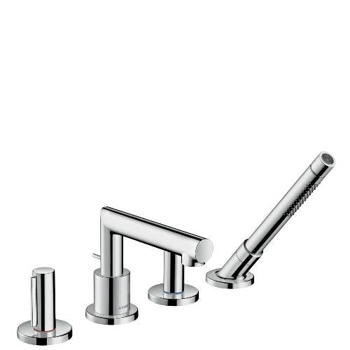 Hansgrohe - Axor Uno 4-Hole Roman Tub Set Trim with Zero Handles and 1.75 GPM Handshower