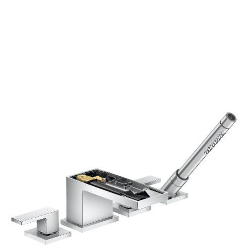 Hansgrohe - Axor MyEdition 4-Hole Roman Tub Set Trim with 1.75 GPM Handshower without Plate