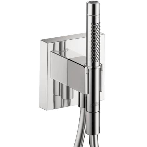 Hansgrohe - Axor ShowerSolutions Handshower Holder with Outlet 5 Inch x 5 Inch with Handshower, 1.75 GPM