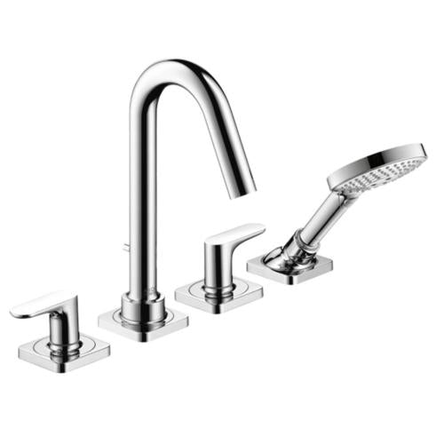 Hansgrohe - Axor Citterio M 4-Hole Roman Tub Set Trim with 1.75 GPM Handshower