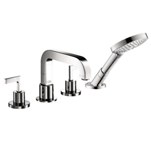 Hansgrohe - Axor Citterio 4-Hole Roman Tub Set Trim with Lever Handles and 1.75 GPM Handshower