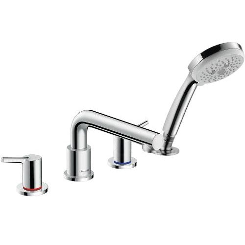 Hansgrohe - Talis S 4-Hole Roman Tub Set Trim with 1.8 GPM Handshower