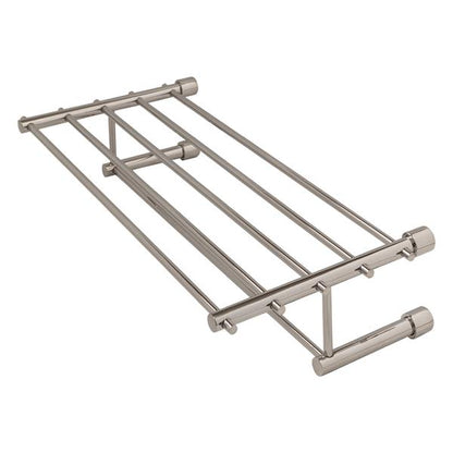 Lacava - Minimal Wall-Mount Towel Shelf With A Towel Bar Made Of Stainless Steel.W: 19 5/8” D: 8 7/8”H: 4 3/8”