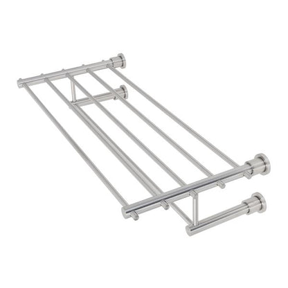 Lacava - Minimal Wall-Mount Towel Shelf With A Towel Bar Made Of Stainless Steel.W: 19 5/8” D: 8 7/8”H: 4 3/8”