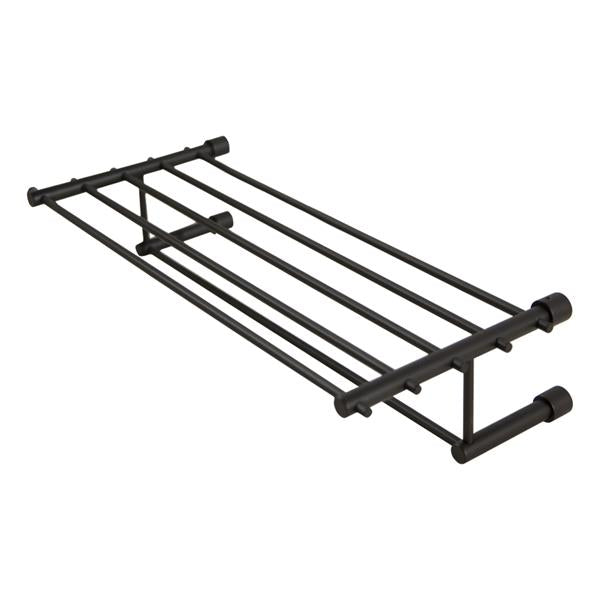 Lacava - Minimal Wall-Mount Towel Shelf With A Towel Bar Made Of Stainless Steel.W: 19 5/8” D: 8 7/8”H: 4 3/8”