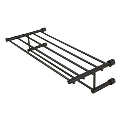 Lacava - Minimal Wall-Mount Towel Shelf With A Towel Bar Made Of Stainless Steel.W: 19 5/8” D: 8 7/8”H: 4 3/8”
