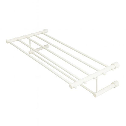 Lacava - Minimal Wall-Mount Towel Shelf With A Towel Bar Made Of Stainless Steel.W: 19 5/8” D: 8 7/8”H: 4 3/8”
