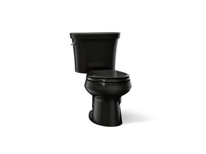 Kohler - Wellworth Two-Piece Round-Front Toilet, Dual-Flush